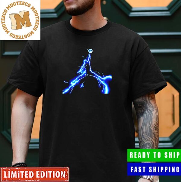 Jump Man Air Jordan 4 Thunder Logo Sneaker Gift For Fans Style T-Shirt