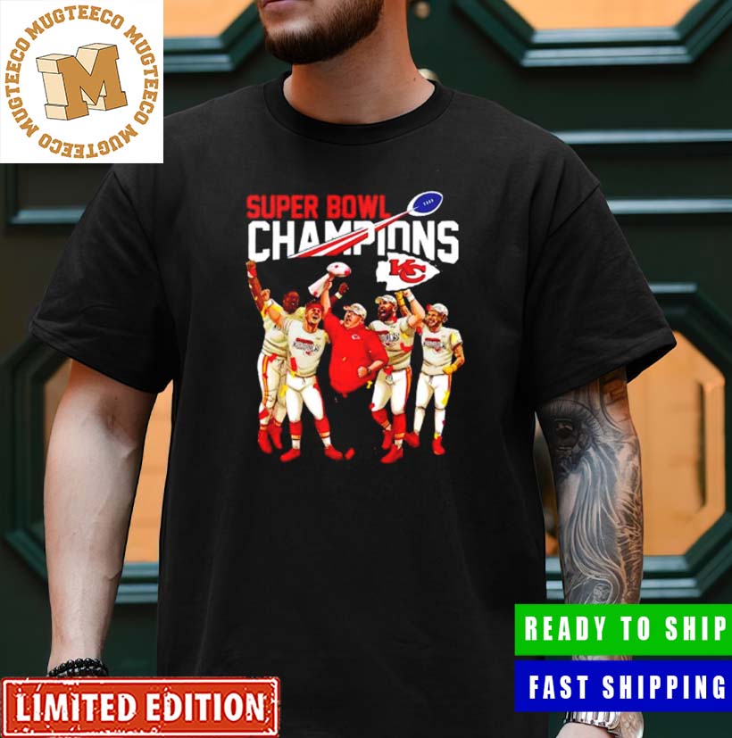 Kansas City Chiefs Grey Super Bowl LVII Champions T-Shirt by