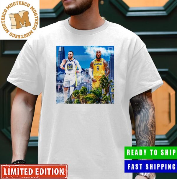 Lakers Vs Warriors Stephen Curry Vs LeBron James Gift For Fans Unisex T-Shirt