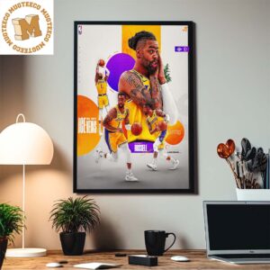 Los Angeles Lakers D Angelo Russell Ice In My Veins Home Decor Poster Canvas