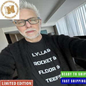 Lylla & Rocket & Floor & Teefs Wearing By James Gunn Official T-Shirt