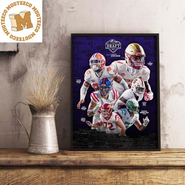 NFL Draft 2023 Baltimore Raven The Newest Ravens Wall Decorations Poster Canvas