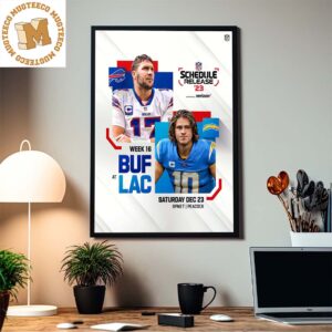 NFL Schedule Release 23 Buffalo Bills Vs Los Angeles Chargers Home Decor Poster Canvas