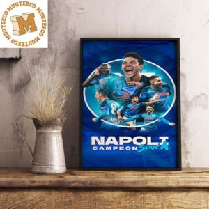 Napoli Serie A Win Their First Scudetto In 33 Years Decorations Poster Canvas