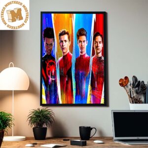 New Official Promo Poster Of Spider Man Across The Spider Verse With The Cinematic Spider Man Home Decor Poster Canvas