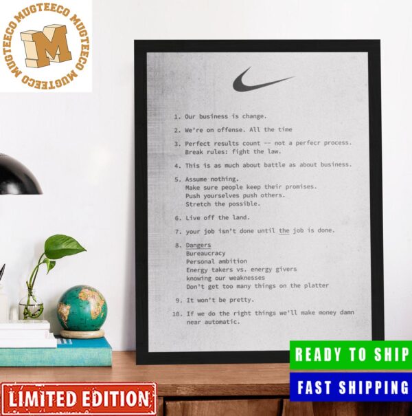 Nike Principles Home Decorations Poster Canvas