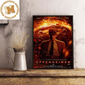 Oppenheimer By Christopher Nolan Film Decorations Poster Canvas