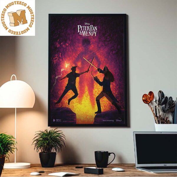 Peter Pan And Wendy Peter Pan Vs Captain Hook Home Decor Poster Canvas