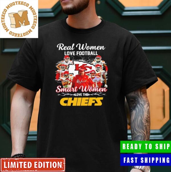 Real Woman Love Football Smart Women Love The Chiefs Super Bowl LVII Champions Unisex T-Shirt