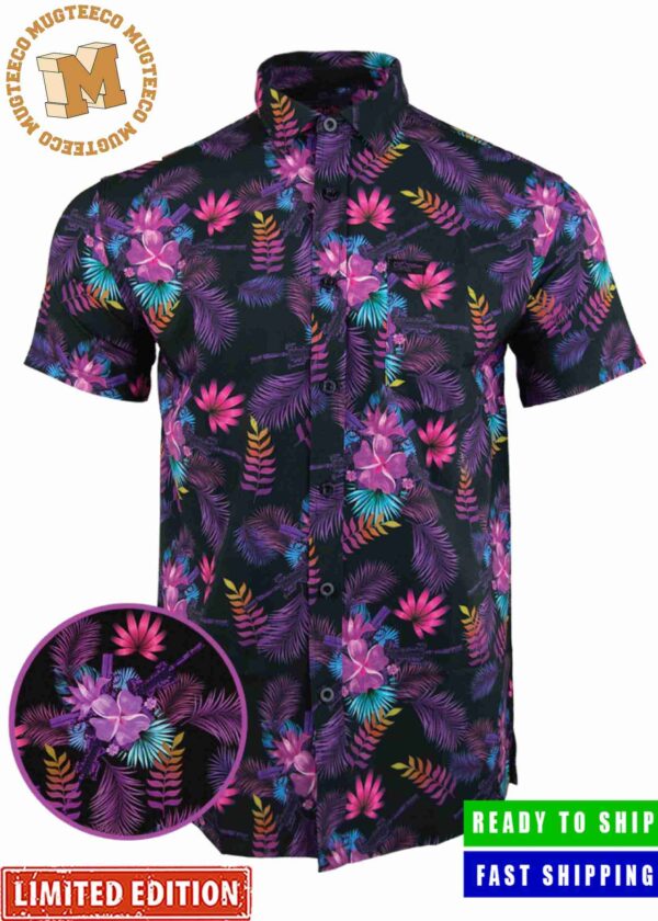 Retro Riffle Tropical Guns Floral Gun Hawaiian