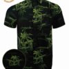 Retro Riffle With Palm Tree Classic Grey Gun Hawaiian