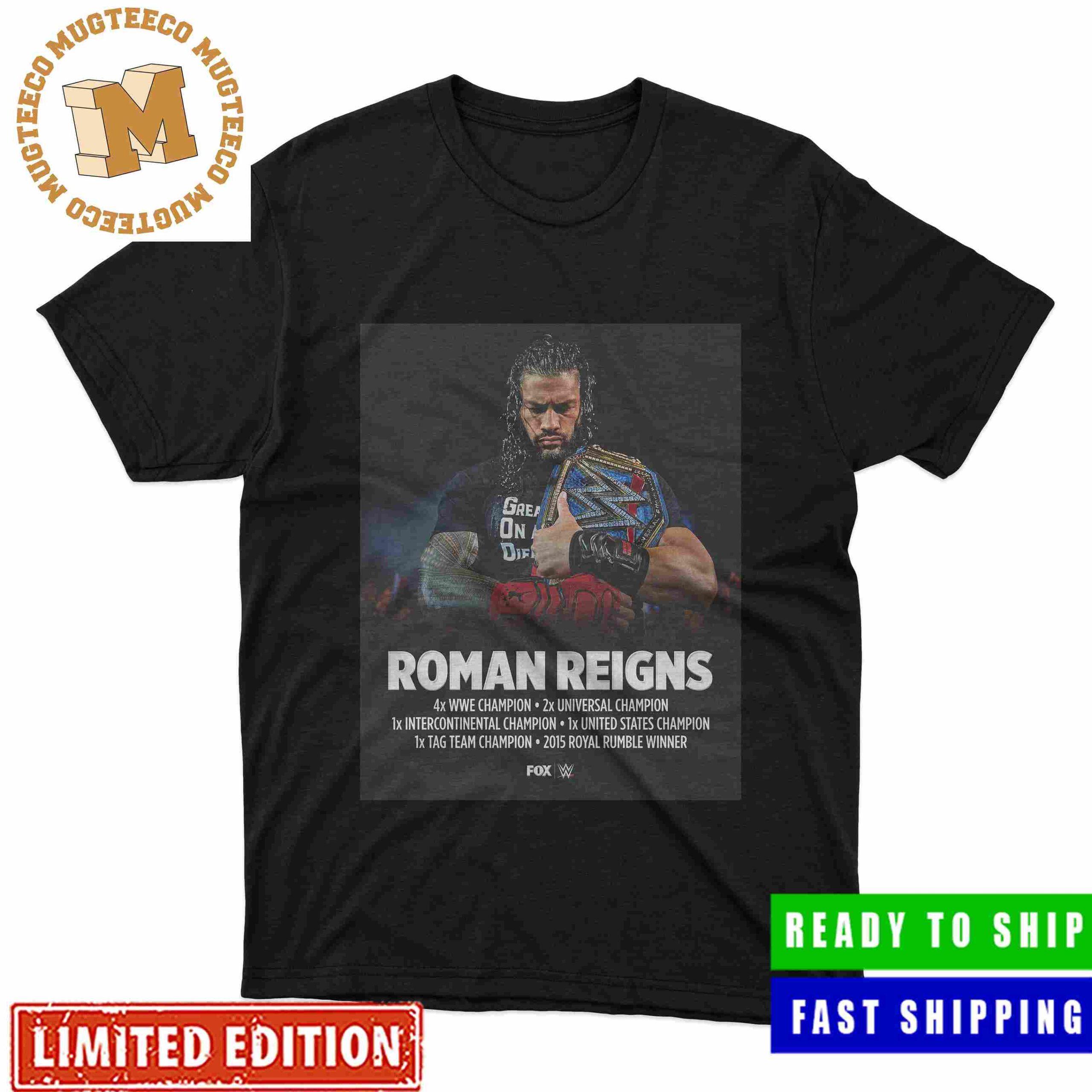 Roman Reigns Tribal Chief All WWE Titles Unisex T-Shirt