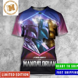Star Wars The Mandalorian Lastest Official Poster Retro Style All Over Print Shirt