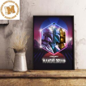 Star Wars The Mandalorian Lastest Official Poster Retro Style Home Decorations Poster Canvas
