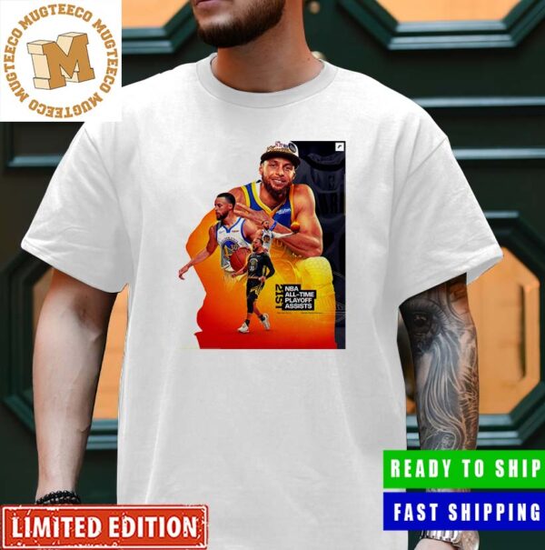 Stephen Curry NBA All Time Playoff Assists Unisex T-Shirt