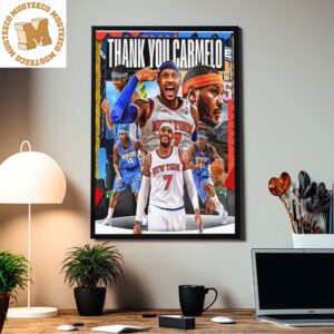 Thank You Carmelo 75th Anniversary Team Member Home Decor Poster Canvas
