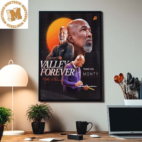 Thank You Monty Valley Forever Phoenix Suns Home Decor Poster Canvas