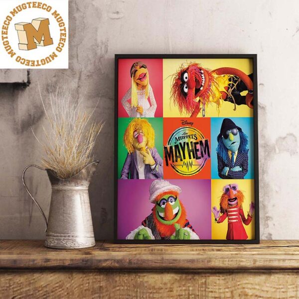 The Muppets Mayhem Get Electric With Electric Mayhem Decorations Poster Canvas