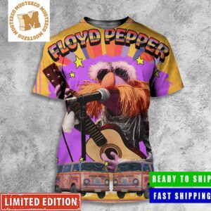 The Muppets Mayhem Floyd Pepper Bass Player All Over Print Shirt
