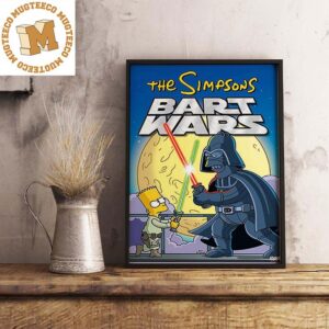 The Simpsons Bart Wars DVD Cover May The 4th Be With You Star Wars Month Decorations Poster Canvas