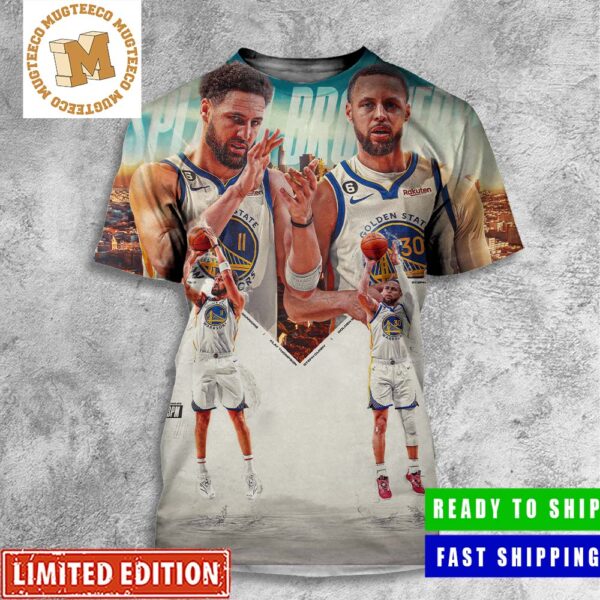 The Warriors Steph Curry x Klay Thompson Splash Brothers All Over Print Shirt