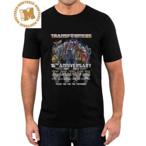 Transformers 16th Anniversary 2007–2023 Thank You For The Memories Signatures T-Shirt