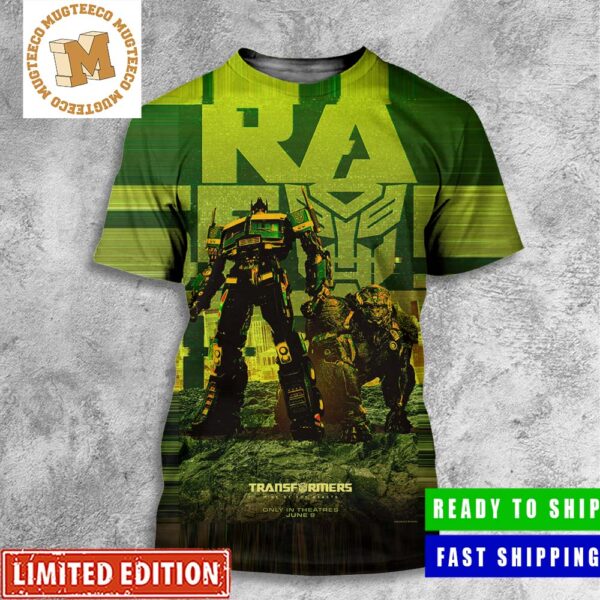 Transformers Rise Of The Beats Optimus Prime And Optimus Primal New Poster All Over Print Shirt