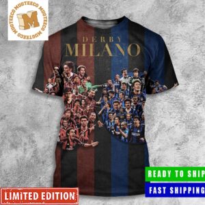 UEFA Champion League Derby Milano Inter Milan AC Milan All Legends All Over Print Shirt