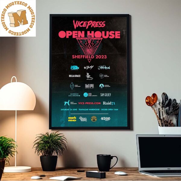 Vice Press Open House Sheffield 2023 Event Home Decor Poster Canvas