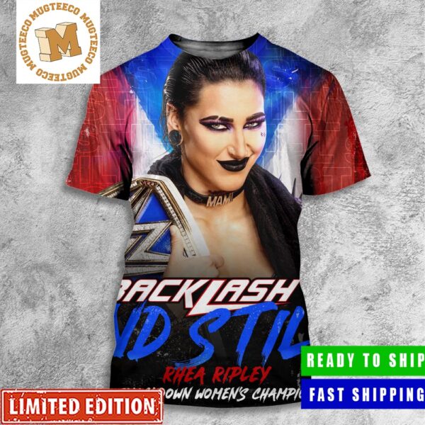 WWE Backlash And Still Rhea Ripley Smackdown Women’s Champion All Over Print Shirt