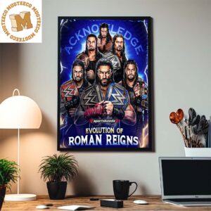 WWE Evolution Of Roman Reigns From The Guy to The Tribal Chief Home Decor Poster Canvas