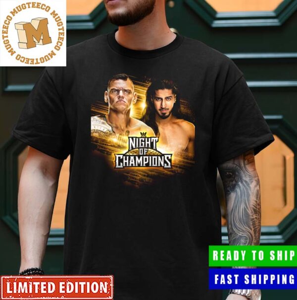 WWE Night Of Champions Gunther Vs Mustafa Ali Intercontinental Championship Match Classic T-Shirt