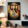 WWE Night Of Champions Undisputed Tag Team Titles Match Sami Zayn And Owens Vs Roman Reigns And Solo Sikoa Home Decor Poster Canvas