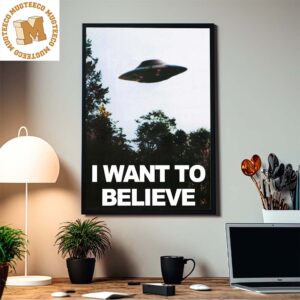 X FILES I Want to Believe Mulders Office TV Show Home Decor Poster Canvas