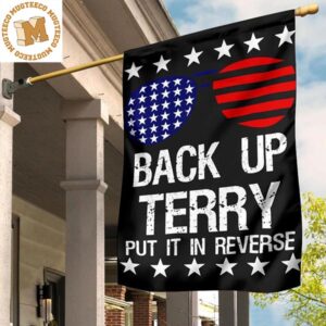 4Th Of July Flag Banner Fireworks Back It Up Terry Put It In Reverse Independence Day 2 Sides Garden House Flag