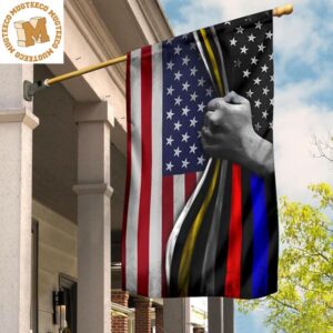 American Flag First Responders Thin Line Flag Police Sheriff Law Enforcement Fire Border 2 Sides Garden House Flag