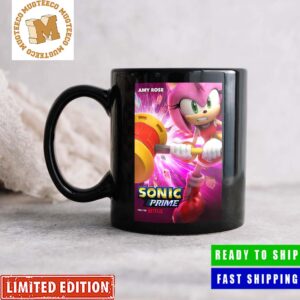 Amy Rose In Sonic Prime Exclusive Character Poster Coffee Ceramic Mug