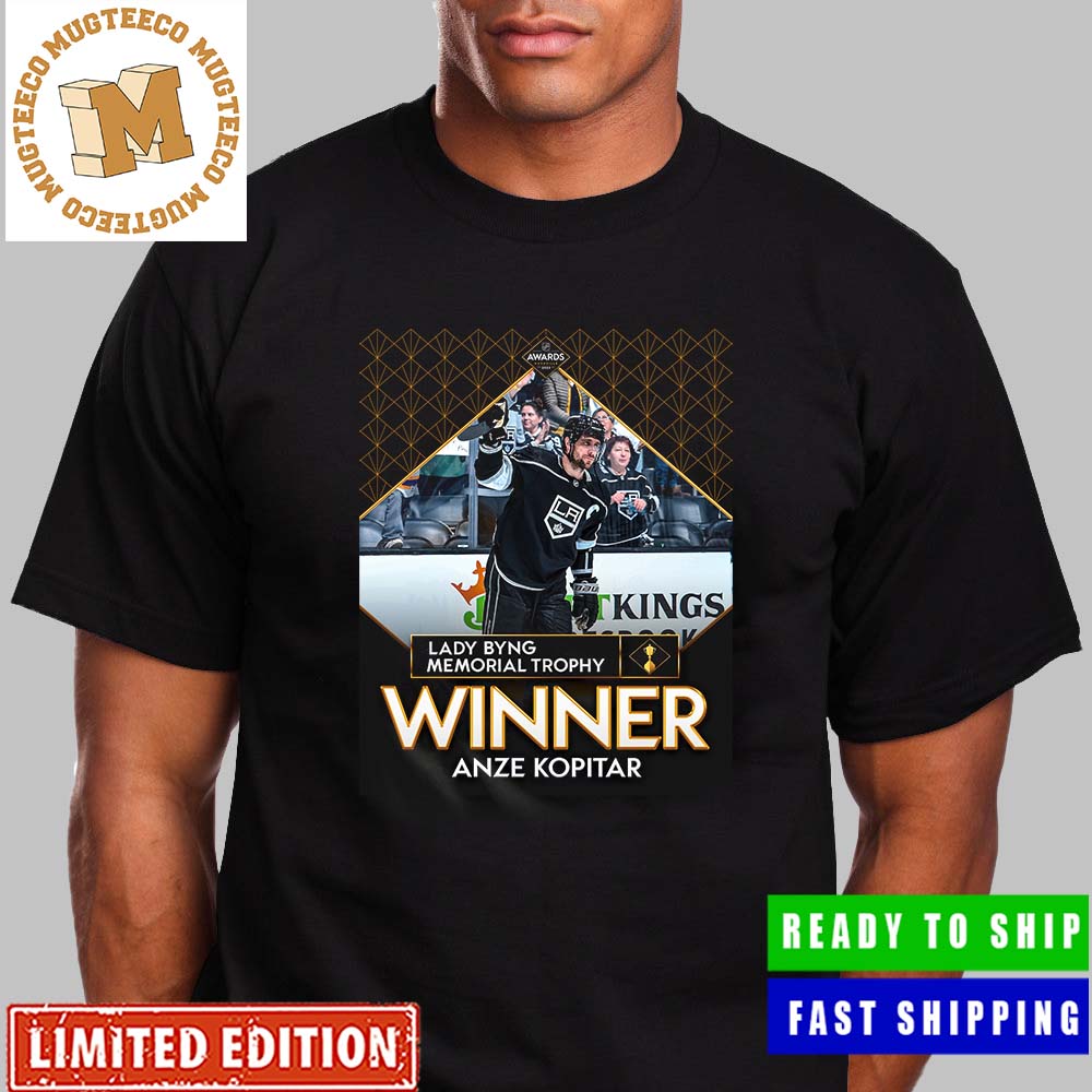 Anze Kopitar Winner Of Lady Byng Memorial Trophy in NHL Awards All Over  Print Shirt - Mugteeco