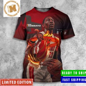 Bam Adebayo From Miami Heat 2022-23 Playoffs Statistics All Over Print Shirt