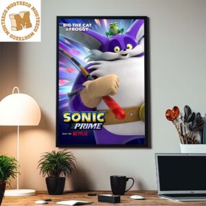 Big The Cat And Froggy In Sonic Prime Exclusive Character Home Decor Poster Canvas