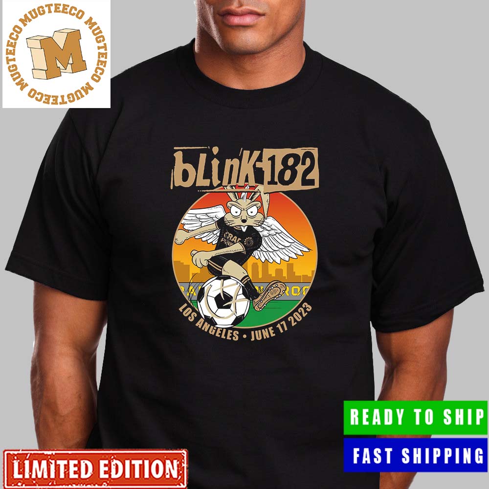 Blink 182 Los Angeles Event Tee Night 2 x LA Football Club Unisex T-Shirt -  Mugteeco