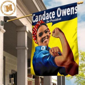 Candace Owens 2024 Flag Merch Candace Owens For President Political House Decor 2 Sides Garden House Flag
