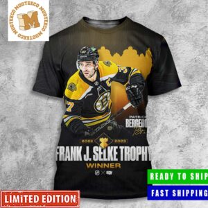 Celebrate Patrice Bergeron Has Been Named The Winner Of The 2023 Frank J Selke Trophy All Over Print Shirt