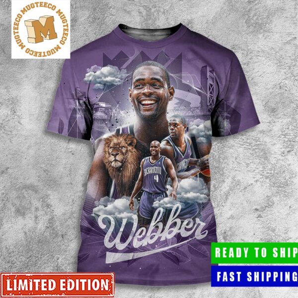 Chris C-Webb Webber Sacramento Kings NBA All Over Print Shirt