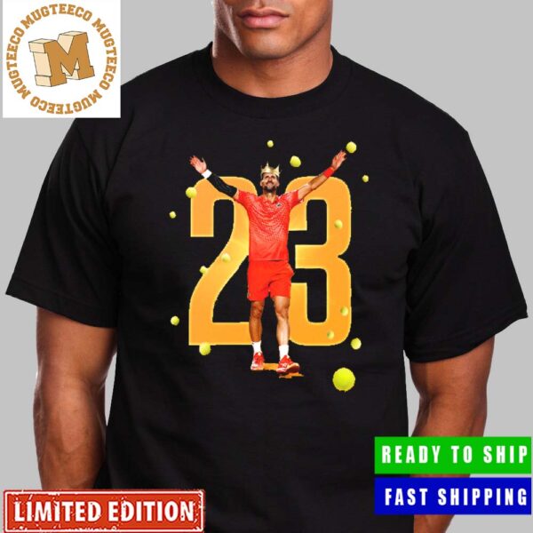 Congrats Djokovic Wins The French Open Record 23 Grand Slams Unisex T-Shirt