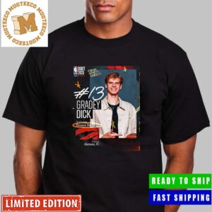 Congrats Gradey Dick Goes To Toronto Raptors With The 12th Pick Of The NBA Draft Unisex T-Shirt