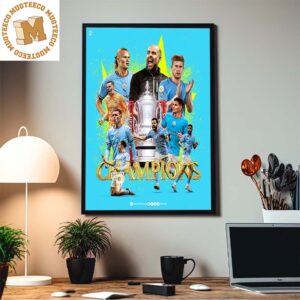 Congrats Manchester City Beat Manchester United To Win The FA Cup Home Decor Poster Canvas