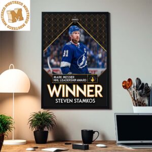 Congrats Steven Stamkos Has Been Awarded The Mark Messier NHL Leadership Award Home Decor Poster Canvas