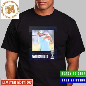Congrats Wyndham Clark Champion Of The 2023 US Open Goft First Career Major Win Unisex T-Shirt