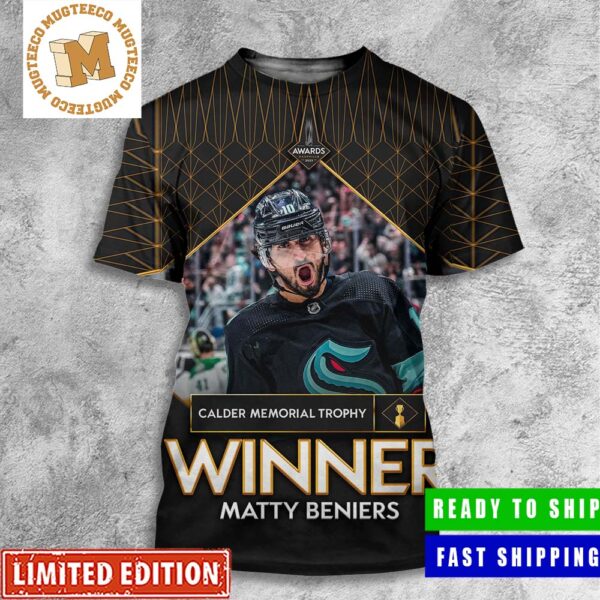 Congratulations Matty Beniers Become Calder Memorial Trophy Winner All Over Print Shirt